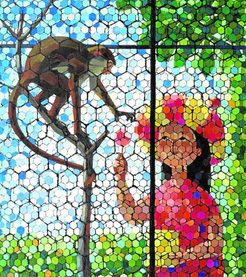 'Amigos', obra de Vicente Viudes que podrá verse en la exposición.