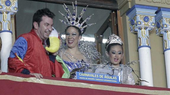Valls, durante la lectura del pregón.