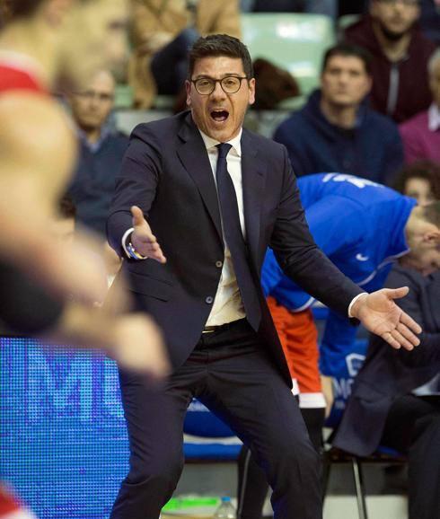 Fotis Katsikaris, durante un partido.