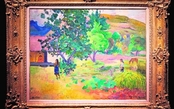 'Ta Fare (La maison)', la obra de Gauguin por la que el magnate ha recuperado 23,6 de los 80 millones que pagó.