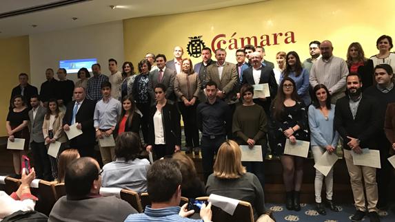 Alumnos galardonados con el Premio Extraordinario de FP. 