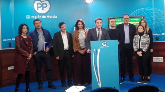 Rueda de prensa previa al Congreso Regional del PP. 