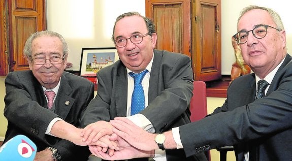 Clemente García, José Orihuela y Manuel Bravo.