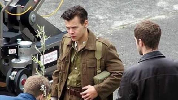 Harry Styles rodando Dunkirk.