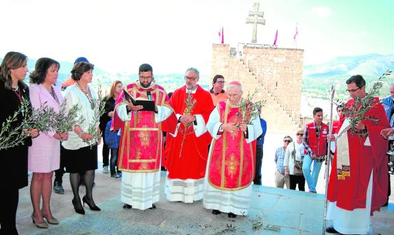 El cardenal Rouco Varela, ayer, en la Misa del Peregrino.