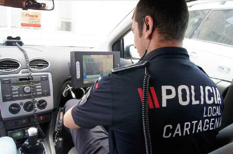 Control de velocidad de la Policía.