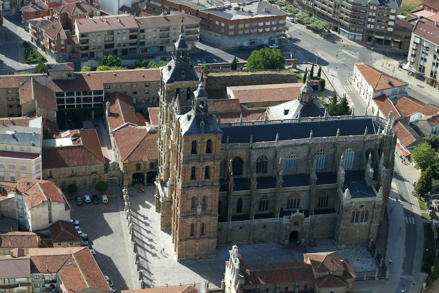 León a vista de pájaro