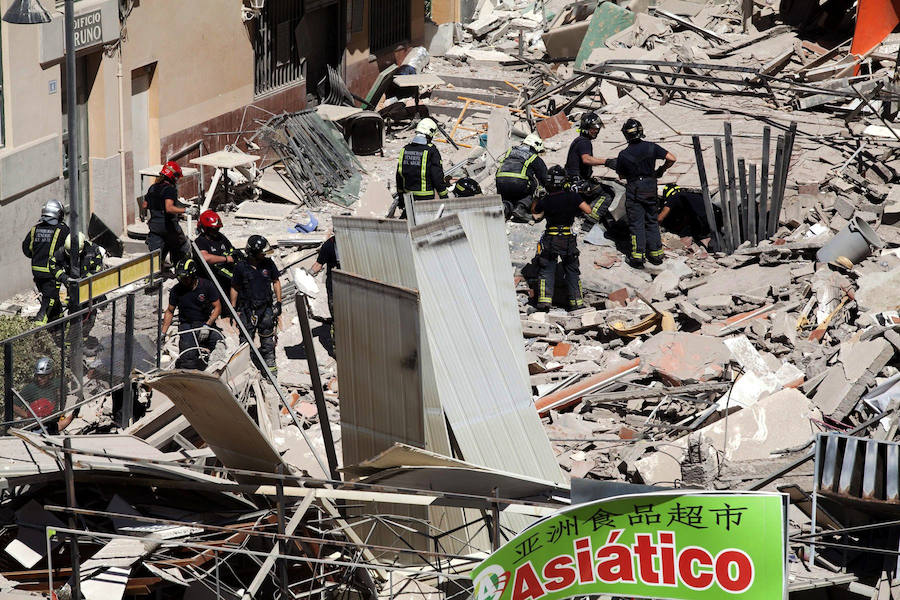 Derrumbe de un edificio en Tenerife