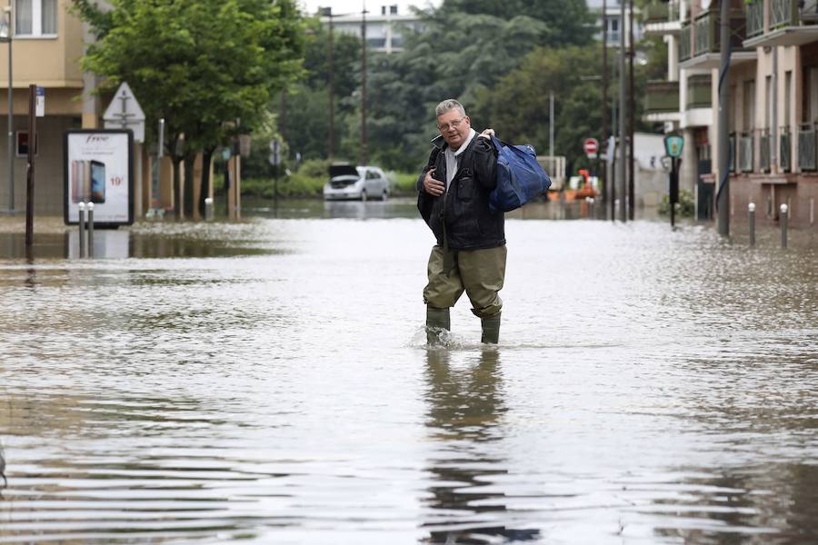 El temporal en Francia deja imágenes impactantes