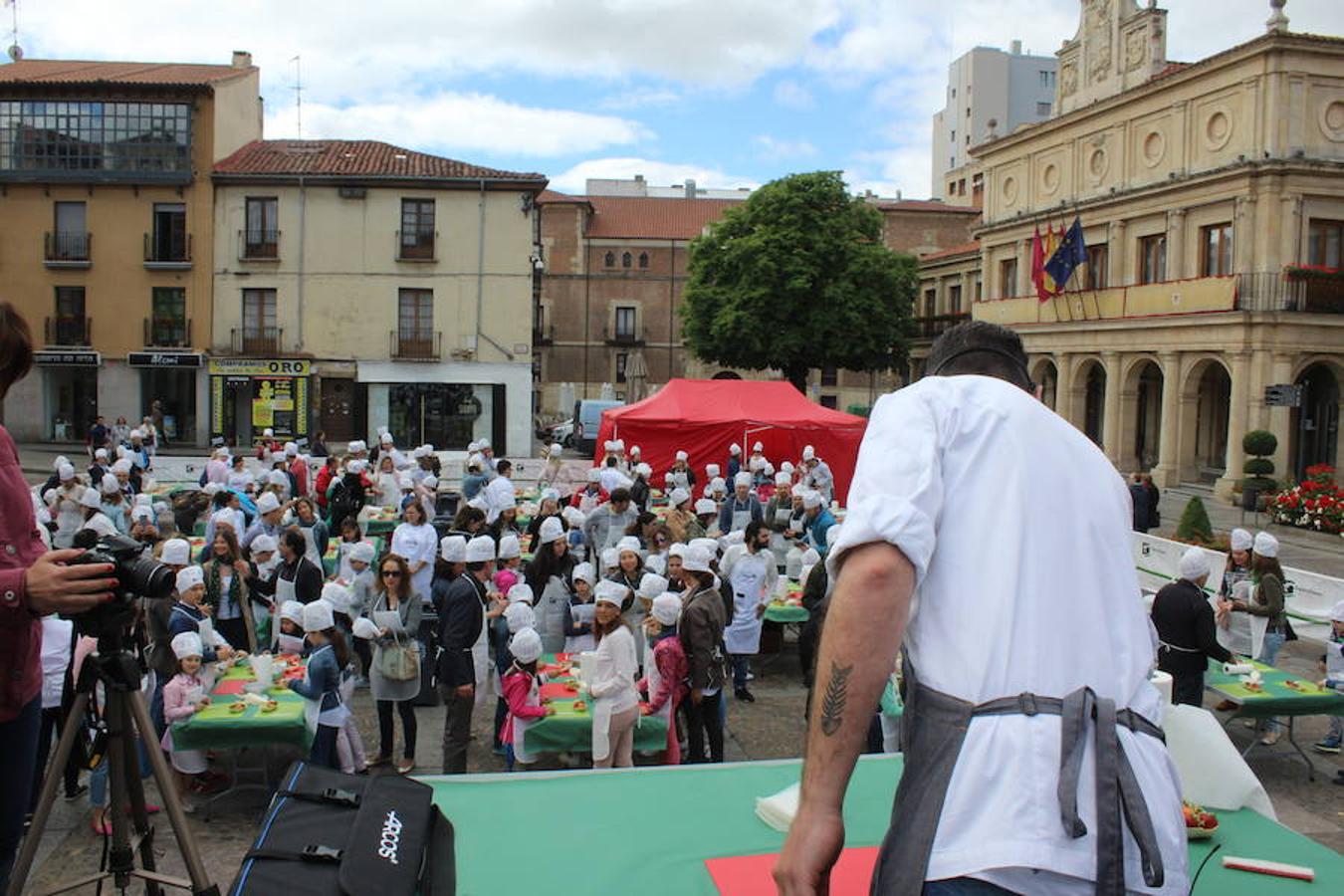Cocinando en familia