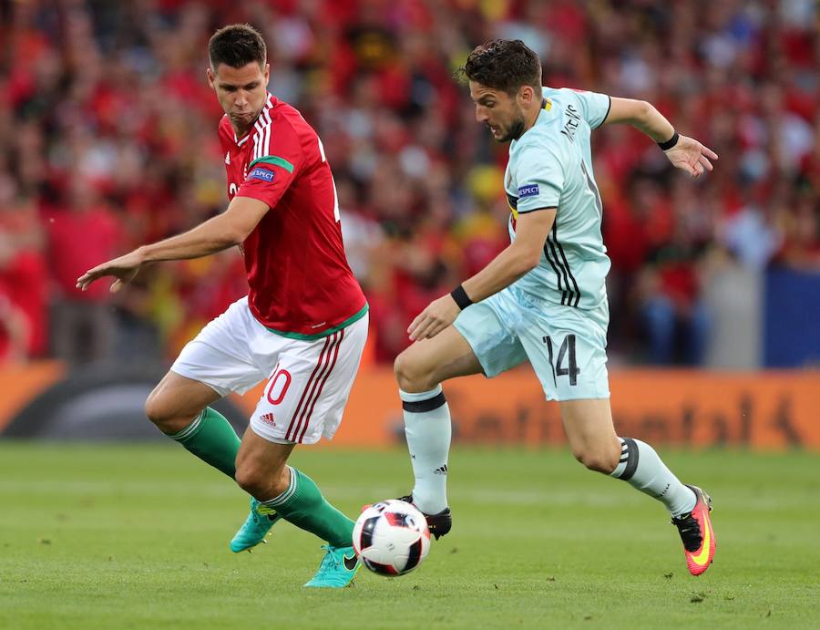 Las mejores imágenes del Hungría-Bélgica