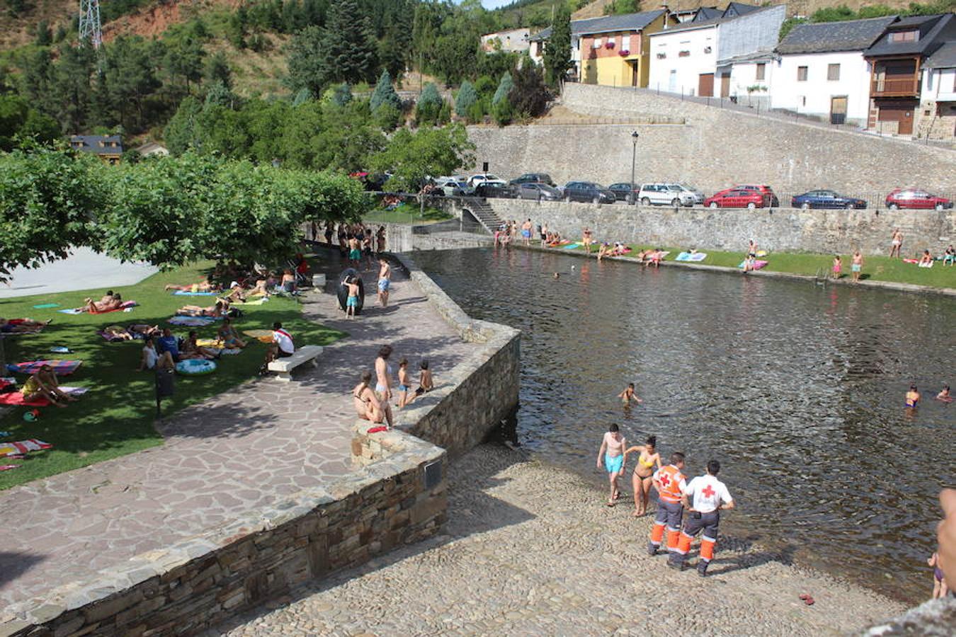 Molinaseca, la playa sin arena