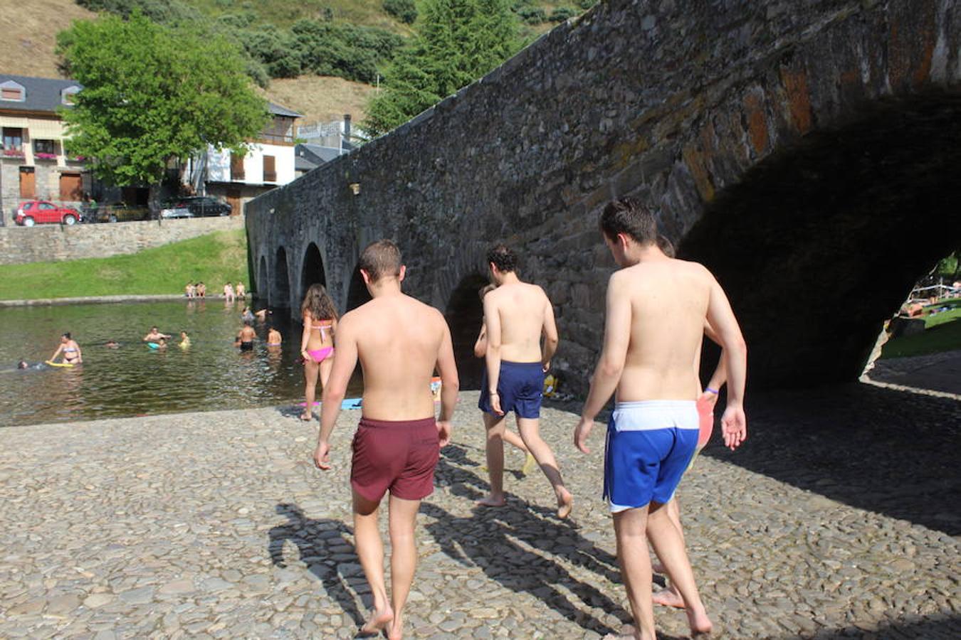 Molinaseca, la playa sin arena