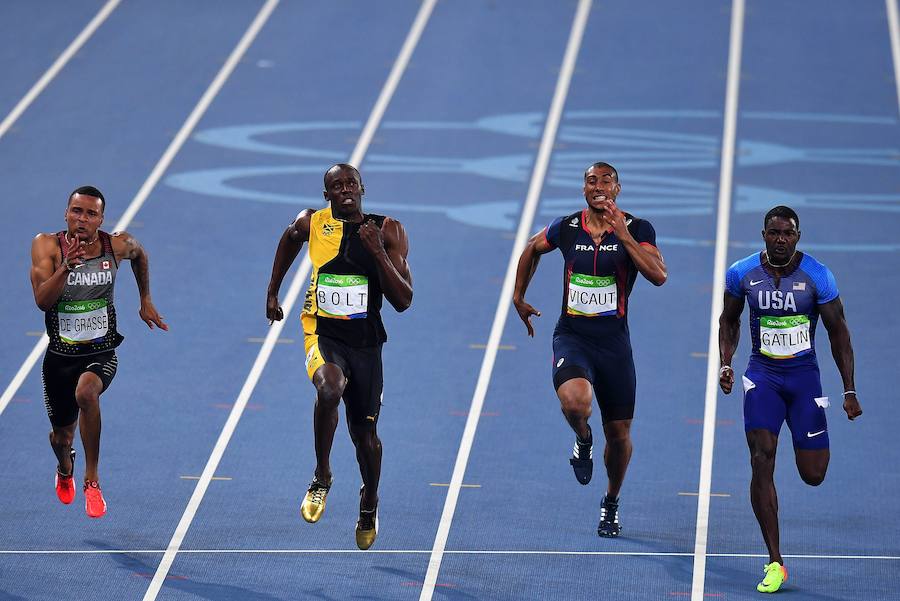 El irrepetible Usain Bolt gana su tercer oro en 100 metros