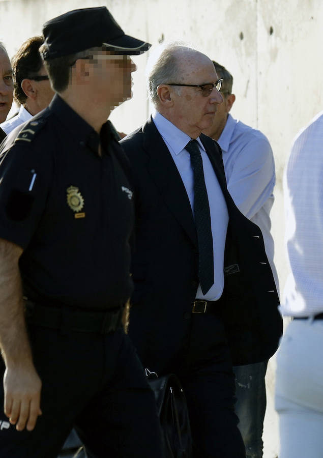 El expresidente de Caja Madrid Rodrigo Rato llega a la Audiencia Nacional.