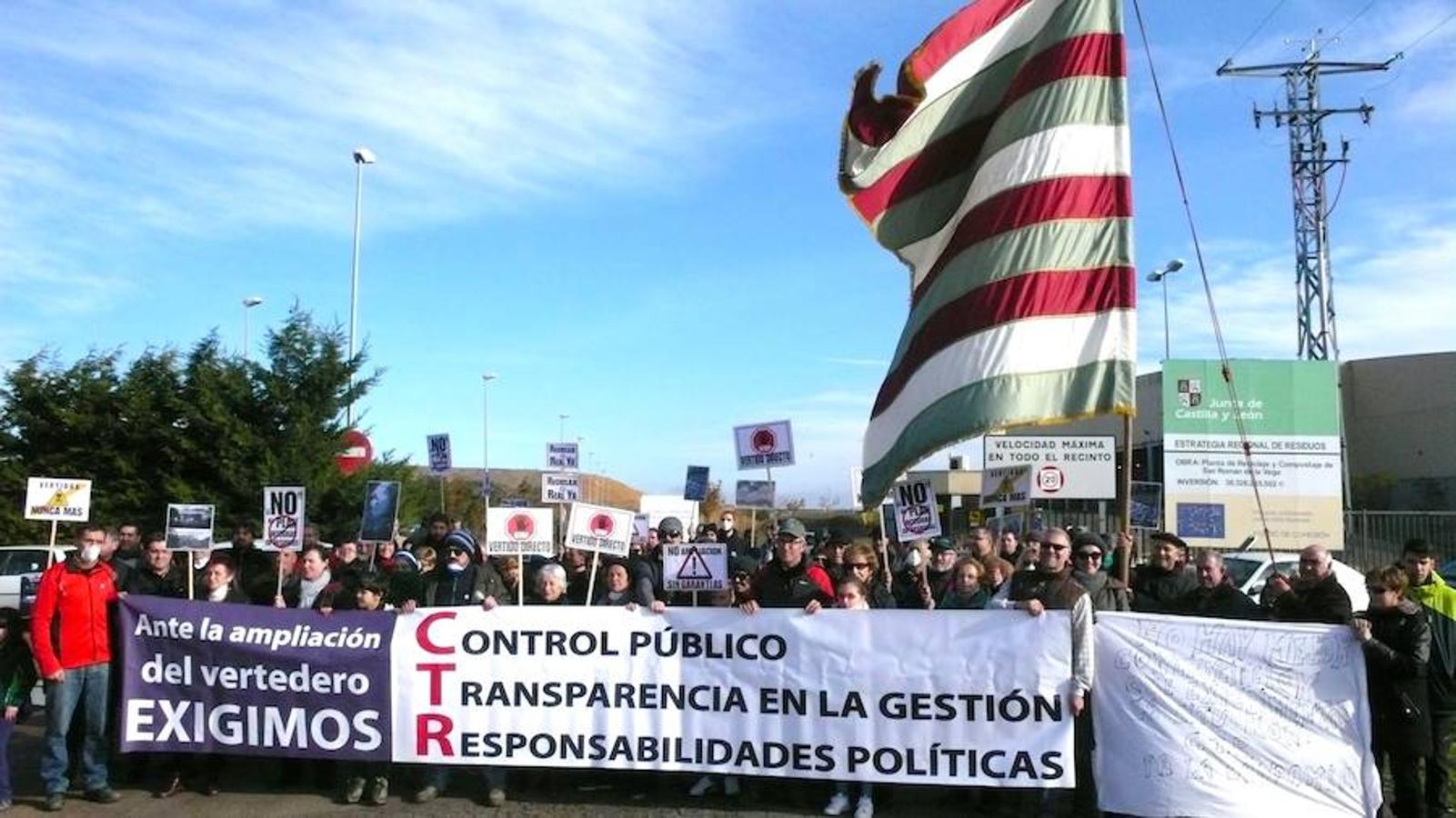 Protesta en el CTR de San Román