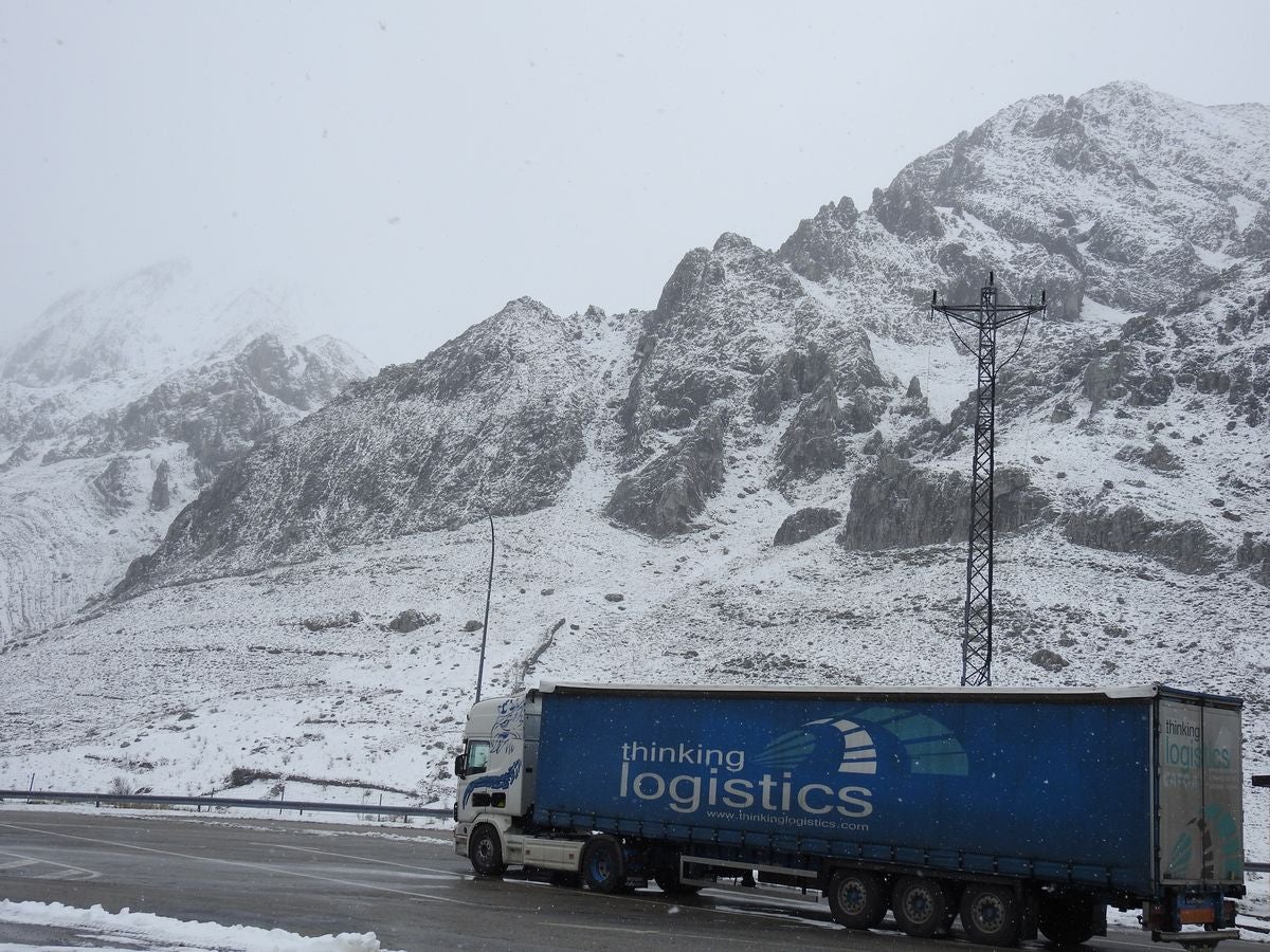 Así está la autopista del Huerna