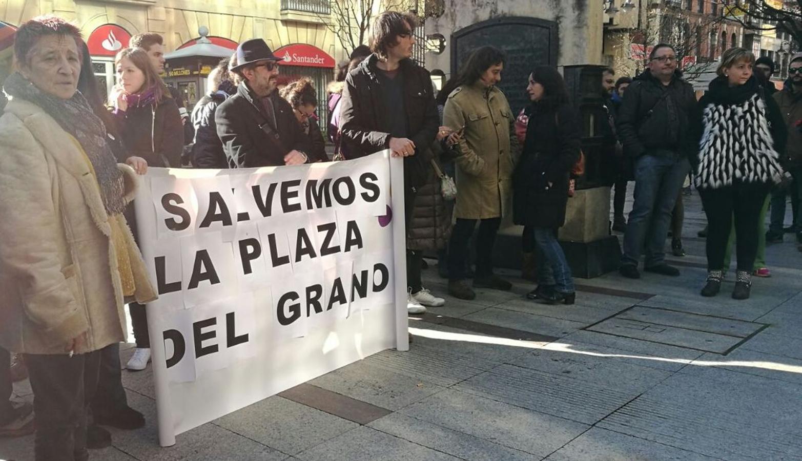 Protesta en la Plaza del Grano