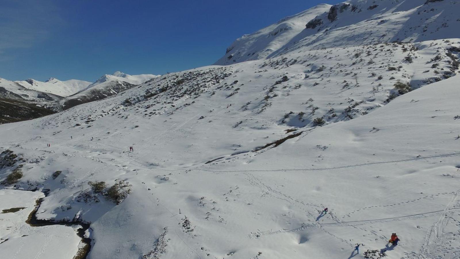 Sol y nieve en San Isidro