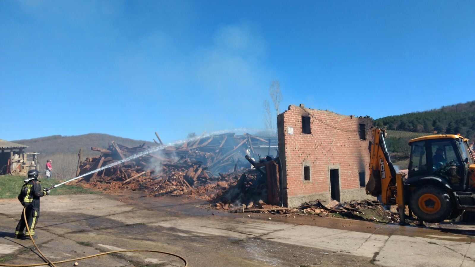 Incendio en Almanza