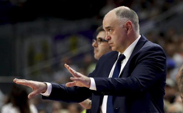 El técnico del Real Madrid, Pablo Laso. 