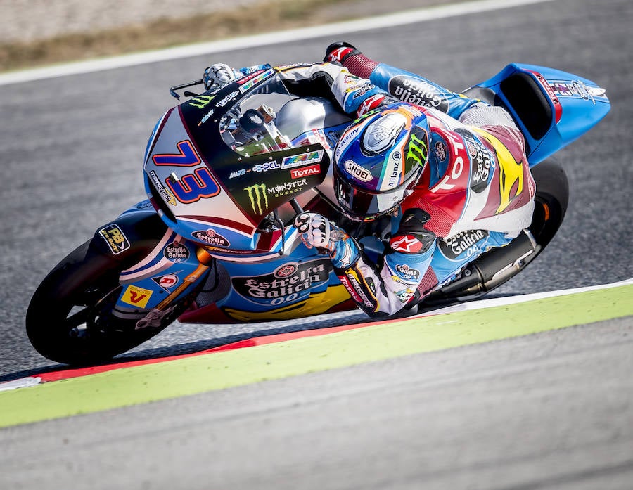 El Circuito de Montmeló acogió los entrenamientos clasificatorios del Gran Premio de Cataluña de motociclismo.