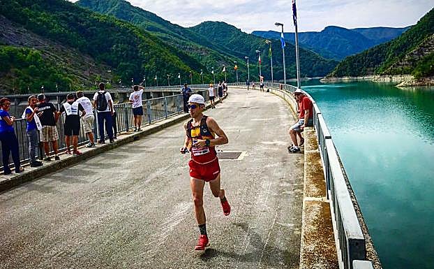 Pablo Villa, en el Mundial de Trail.
