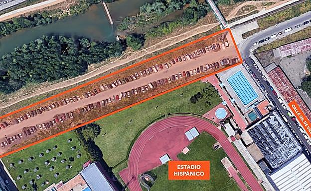 Espacio que Ciudadanos pide habilitar como zona de aparcamiento.