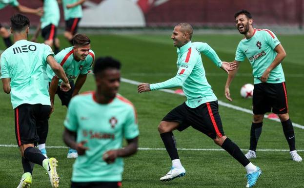 Entrenamiento de Portugal. 