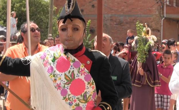 San Sebastián, protagonista del Corpus Christi de Laguna de Negrillos. 