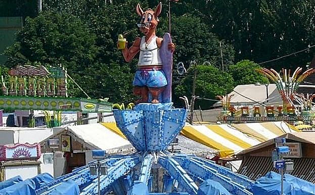 El recinto ferial se prepara para su inauguración.