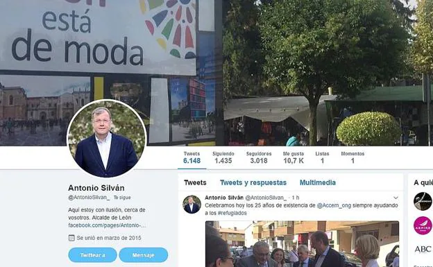 Imagen del twitter del alcalde de León, Antonio Silván.