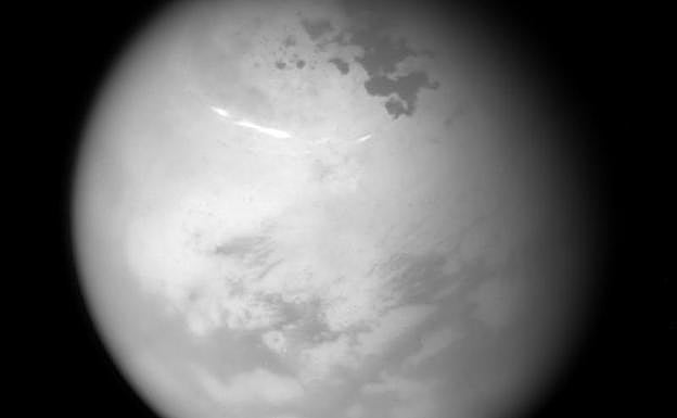 Imagen de Saturno captada por la sonda Cassini.