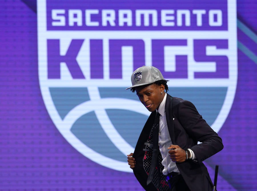 De’Aaron Fox, seleccionado con el número 5 por los Kings.