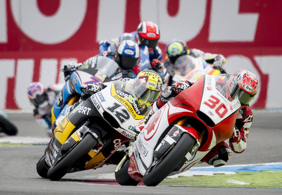 El japonés Takaaki Nakagami completó el podio de Moto2 en Assen. 