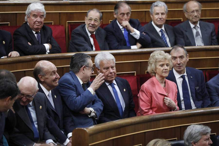 El Rey defiende en el Congreso la unidad de España y la convivencia de todos los españoles.