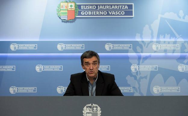 Jonan Fernández, durante la rueda de prensa. 