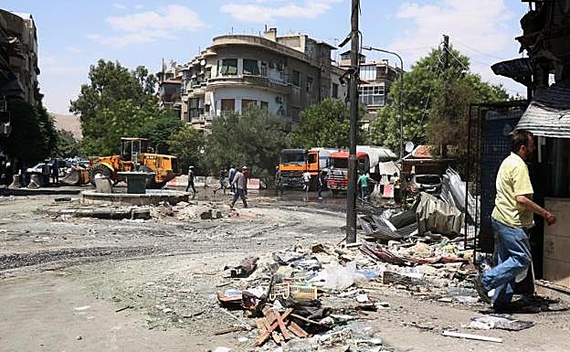 Atentado en Damasco.