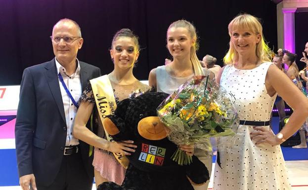 Sara Llana en la Copa del Mundo de Berlín.