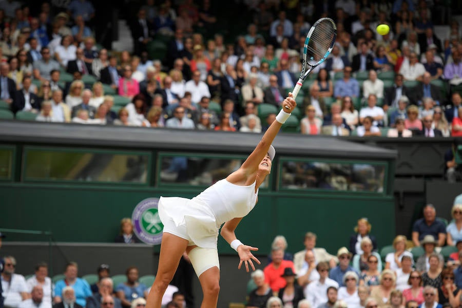 Las mejores imágenes del partido entre Muguruza y Rybarikova