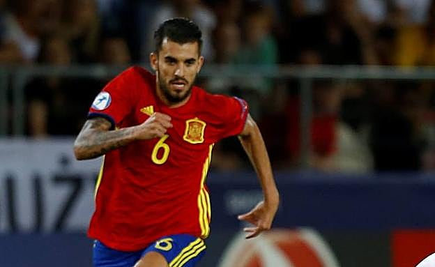 Dani Ceballos, con la selección sub'21.