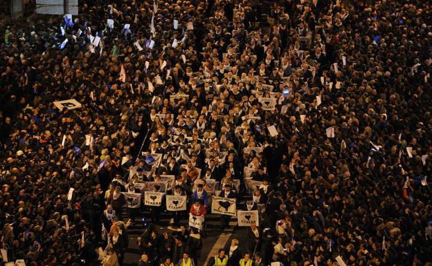 Manifestación en Bilbao. 