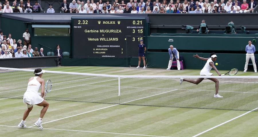 La española consiguió su segundo grande tras derrotar a Venus Williams por 7-5 y 6-0.