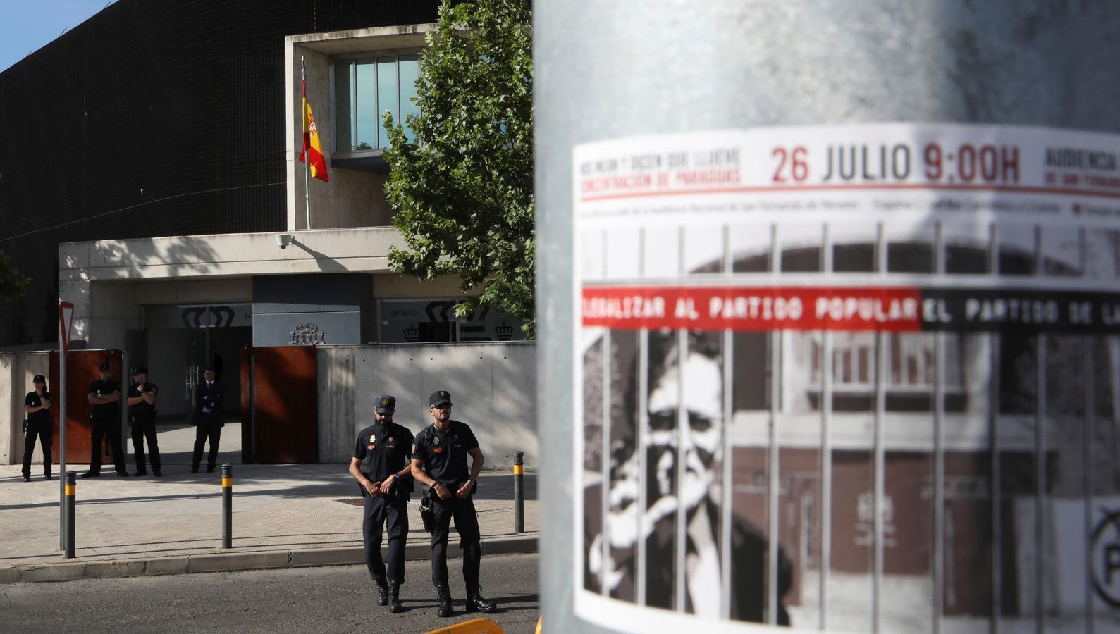 Fuerzas de Seguridad en la Audiencia Nacional.