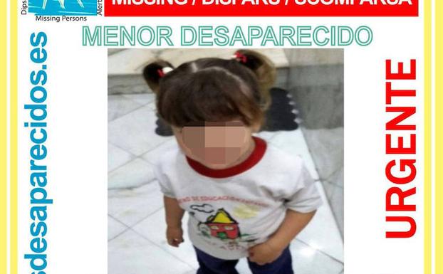 La niña desaparecida en Málaga.