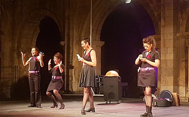 Momento de la representación.