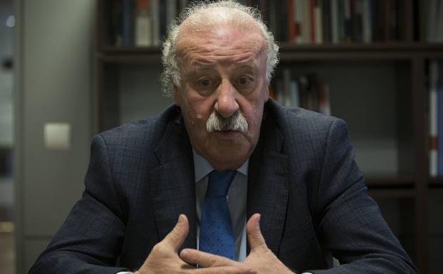 Del Bosque, durante una entrevista. 