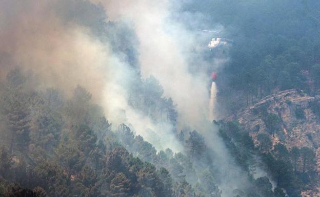 Incendio en Yeste.