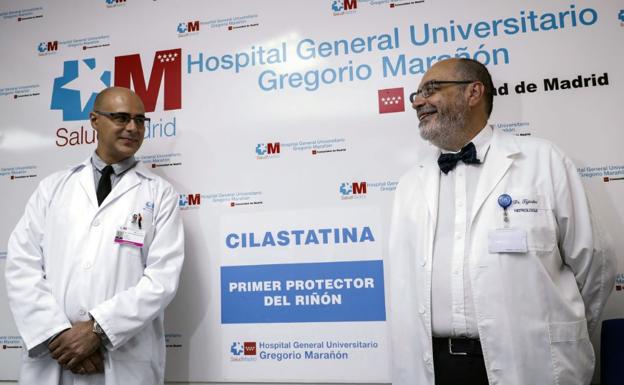 Los doctores e investigadores del Hospital Gregorio Marañón de Madrid, Alberto Lázaro y Alberto Tejedor. 