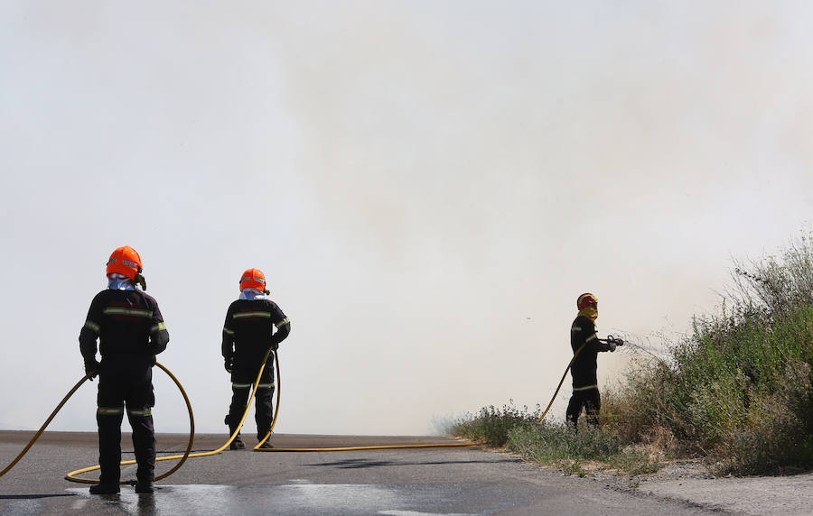 Imágenes de los incendios de Valduvieco y Ponferrada